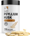 Είναι απλά! - Psyllium Husk, συμπλήρωμα διαιτητικών ινών, κάψουλες λαχανικών, 1500mg ανά υπηρεσία, 150ct φιάλη (150 κόμης)