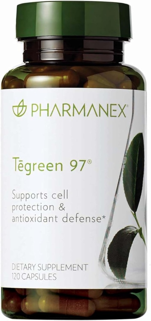 Nu Skin Pharmanex Tegreen 97 Cell Protection | 120 Count | Antioxidant Support for Healthy Cell Function | Proprietary Green Tea Extract