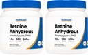 Nutricost Betaine Anhydrous Trimethylglycine (TMG) Powder 500G (2 Bottles)
