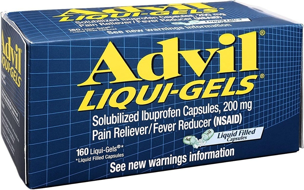 Advil Advil Advanced Medicine For Pain, 160 Liqui Gels 200 mg (πακέτο των 3)