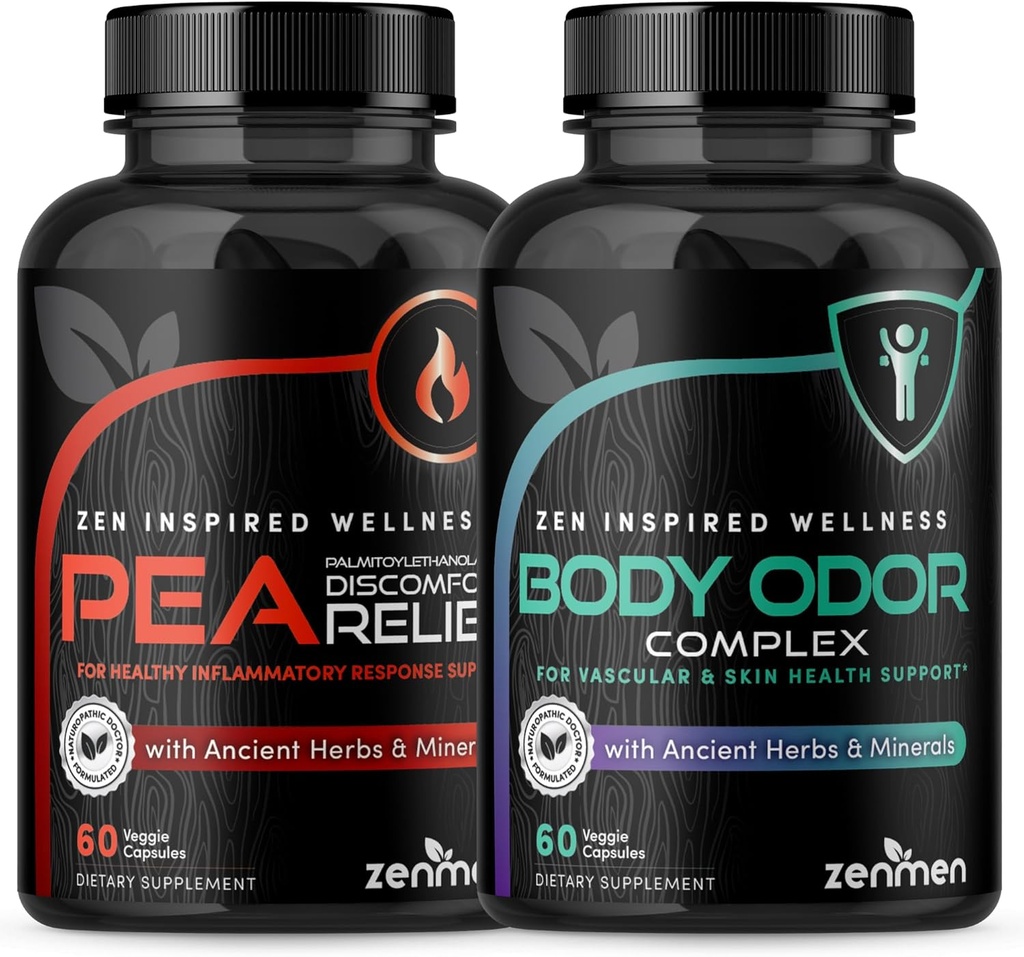 Zenmen Overall Wellness Bundle: Body Odor Supplement and Pea Capsules Bundle