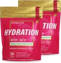 Essential Elements Hydration Packets - Καρπούζι - Ηλεκτρόλυτες Powder Όχι Ζάχαρη - Ηλεκτρολυτικό Μείγμα Ποτού - Superior Hydration with ACV & Vitamin C - 50 Stick Packs