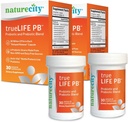 NatureCity True-Life-PB Shelf Stable Blend Prebiotics and Probiotics for Women and Men - Digestive Gut Health Supplements for Women and Men - Dairy Free - (60 Veggie Capsules)