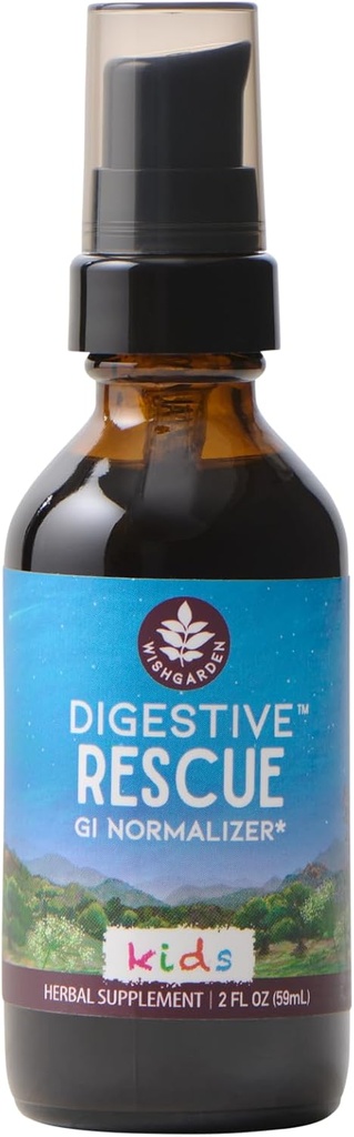 WishGarden Herbs Πειθιστική Διάσωση για Παιδιά - Φυτικά & Βιολογικά Επιπεφυκίτιδα Ανάγλυφη Βάμμα με Leaf μέντας, Ρίζα Τζίντζερ & Σπόροι μάραθου, Γρήγορα Καταπραΰνει Digestive Tummy Discomforts, 2oz