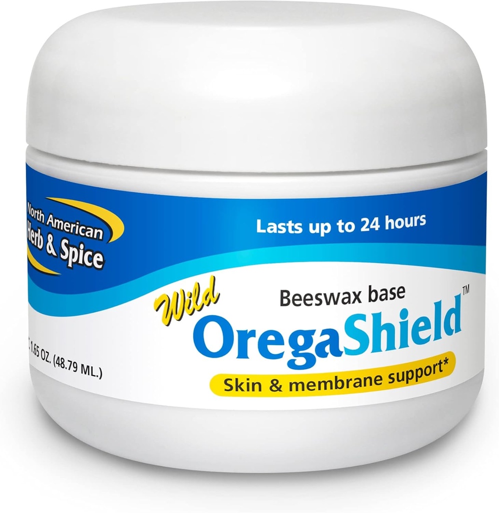 ΒΟΡΕΙΟ ΑΜΕΡΙΚΑΝΙΚΟ ΒΕΡΒΟ & ΑΣΠΙΔΑ OregaShield - 2 oz - Skin & Membrane Support - Wild Spice Oils in a Beeswax Base - Διαρκεί έως 24 ώρες - Μη ΓΤΟ