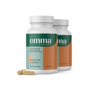 Emma Gut Health - 2 Pack - Αέριο και Bloating Relief, δυσκοιλιότητα, επιδιόρθωση με Leaky Gut - Καθαρισμός με Gut & Επαναφορά Digetion - Ρυθμιστικό Κίνημα Bowel. Προβιοτικά και Λάξευση Εναλλακτική, 120 Κάψουλες