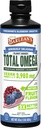 Barlean's Liquid Flaxseed, Borage and Algae Oils Omega 3 Supplement, Pomegranate Blueberry Flavor, Vegan EPA and DHA, Flax and Borage Seed Oil with 3,980 mg of Omega-3-6-9, 16 oz