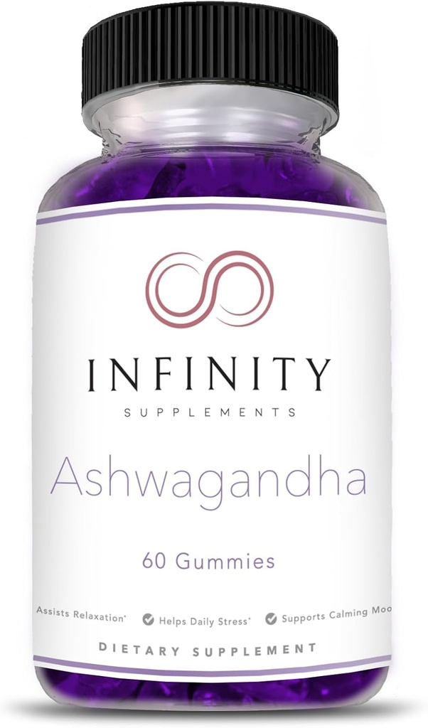 Επιπλέον δύναμη Ashwagandha Gummies με κεράσι, σμέουρο και Ρόδι Γεύση, 60 κόμης (πακέτο του 1)