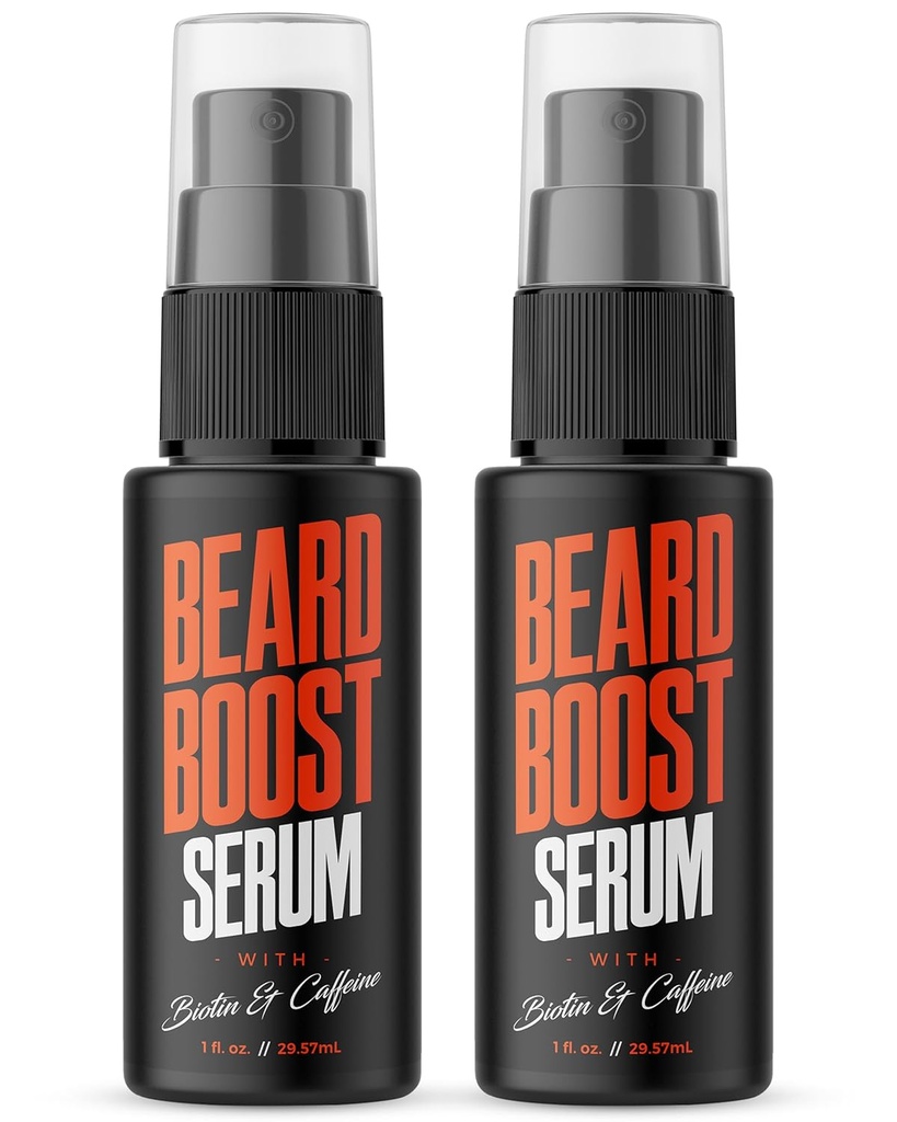 Wild Willies Beard Growth Serum (2-πακέτο) - Natural Beard Care with Biotin & Caffeine for Healthier, Thicker & Fuller-looking Mustache - Καθημερινή Ρουτίνα Νουρίσες & Hydrates Mens Facial Hair