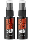 Wild Willies Beard Growth Serum (2-πακέτο) - Natural Beard Care with Biotin & Caffeine for Healthier, Thicker & Fuller-looking Mustache - Καθημερινή Ρουτίνα Νουρίσες & Hydrates Mens Facial Hair