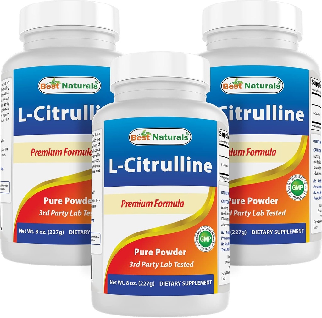 Best Naturals L-Citrulline Powder 8 OZ (8 OZ (Pack of 3))