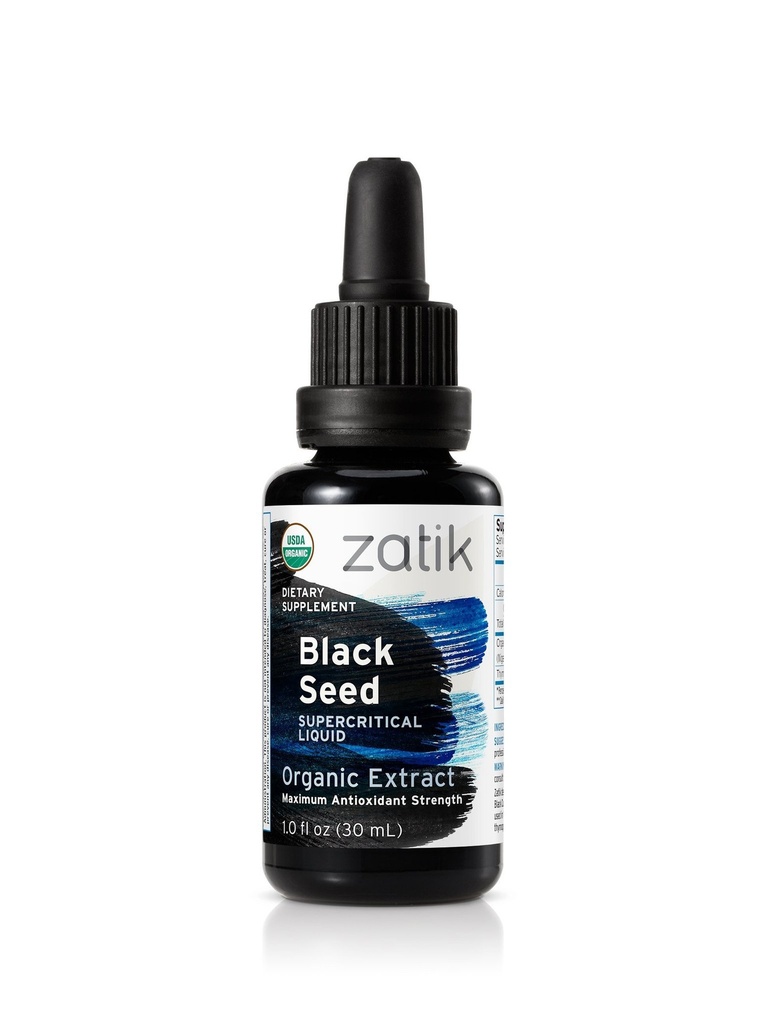 Zatik Naturals - Βιολογικός Μαύρος Σπόρος Full Spectrum Supercritical Liquid Extract, Maximum Antioxydant Strenght, 1 Fl Oz