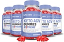 (5 Pack) Microbio Keto ACV Gummies Extreme 2000MG Micro Bio Keto Gummies Apple Cider Vinegar Formed with Pomegranate Beet Juice Powder B12 Vegan Non GMO 300 Gummys