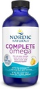 Nordic Naturals Complete Omega, Lemon Flavor - 8 oz - 1270 mg Omega-3 - EPA & DHA με Προστιθέμενη GLA - Υγιές Δέρμα, Γνωστική, Θετική Mood - Μη-GMO - 48 Υπηρεσίες