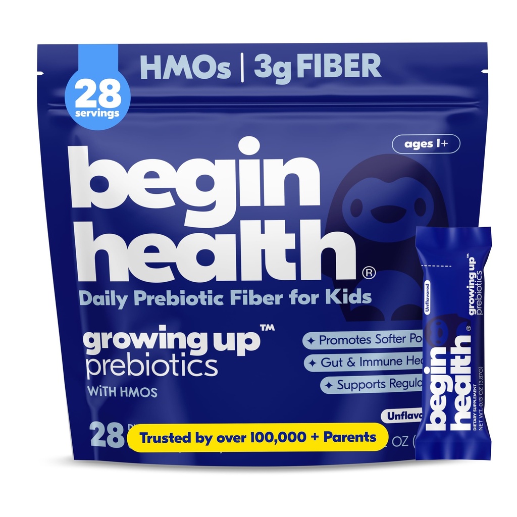 Begin Health Growing Up Prebiotics for Kids 28-Packs 