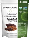 MRM Nutrition Organic Fermented Cacao Powder | Superfood | Antioxidant-rich | Gluten free + vegan | 43 servings