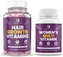 Mommyz Love Postpartum Hair Loss Vitamin - Biotin Gummies for Hair Growth, Radiant Skin and Strong Nails Plus Womens Daily Multivitamins for Women's Health, Energy, Focus and Mood