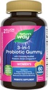 Nature's Way 3-in-1 Γυναικεία Προβιοτικά Gummies, Μειώνει Περιστασιακά Bloating*, Υποστηρίζει Digestive & Κολπική Υγεία*, Κλινικά Σπουδασμένο Προβιοτικό Στρώμα, Χωρίς Γλουτένη, Πορτοκαλί Γεύση, 60 Gummies