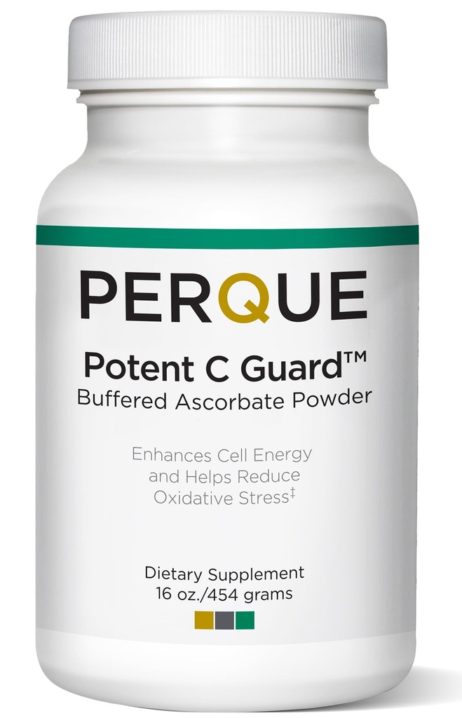 PERQUE Buffered Vitamin C Ascorbate Powder - pH Ισορροπημένη, χορτοφαγική, Allergen-Free Vitamin C συμπλήρωμα - ταχείας δράσης Αντιοξειδωτική υποστήριξη - Αναβράζοντα σκόνη με μαγνήσιο, κάλιο & ψευδάργυρο - 16 oz