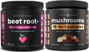 NutraChamps Beet Root+ Σκόνη & Mushroom Σκόνη: Ultimate Brain, Gut & Body Boost