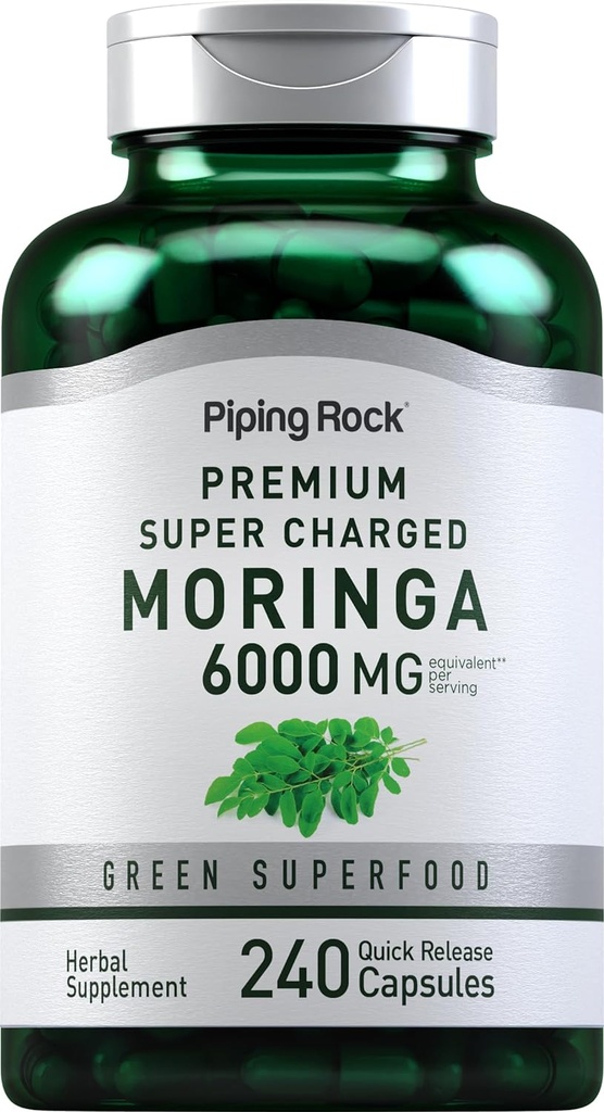 Piping Rock Moringa Oleifera Κάψουλες 6000mg 