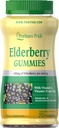 Puritan's Pride Elderberry Gummies with Vitamin C, D & Zinc, 70 Count
