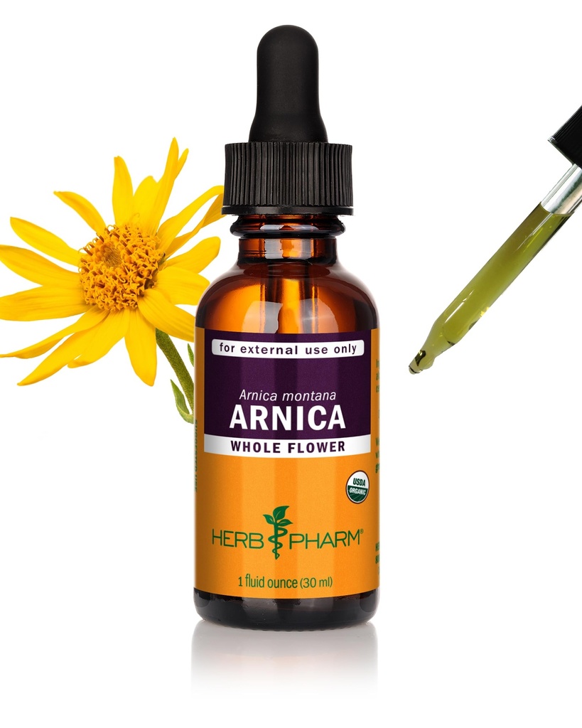 Βότανο Pharm Certified Organic Arnica Liquid Extract for Minor Pain Support, 1 Fl Oz