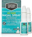 Berkley jensen No Drip Σοβαρή Συμφορητική Ρινική Σπρέι - Μέγιστη δύναμη Αποσυμφορητικό με Oxymetazoline HCl & Menthol - Αντλία Mist Appicator, Χωρίς Στεροειδές, 12 ώρες ανακούφιση, 1 ρευστή ουγγιά (Pack of 2)
