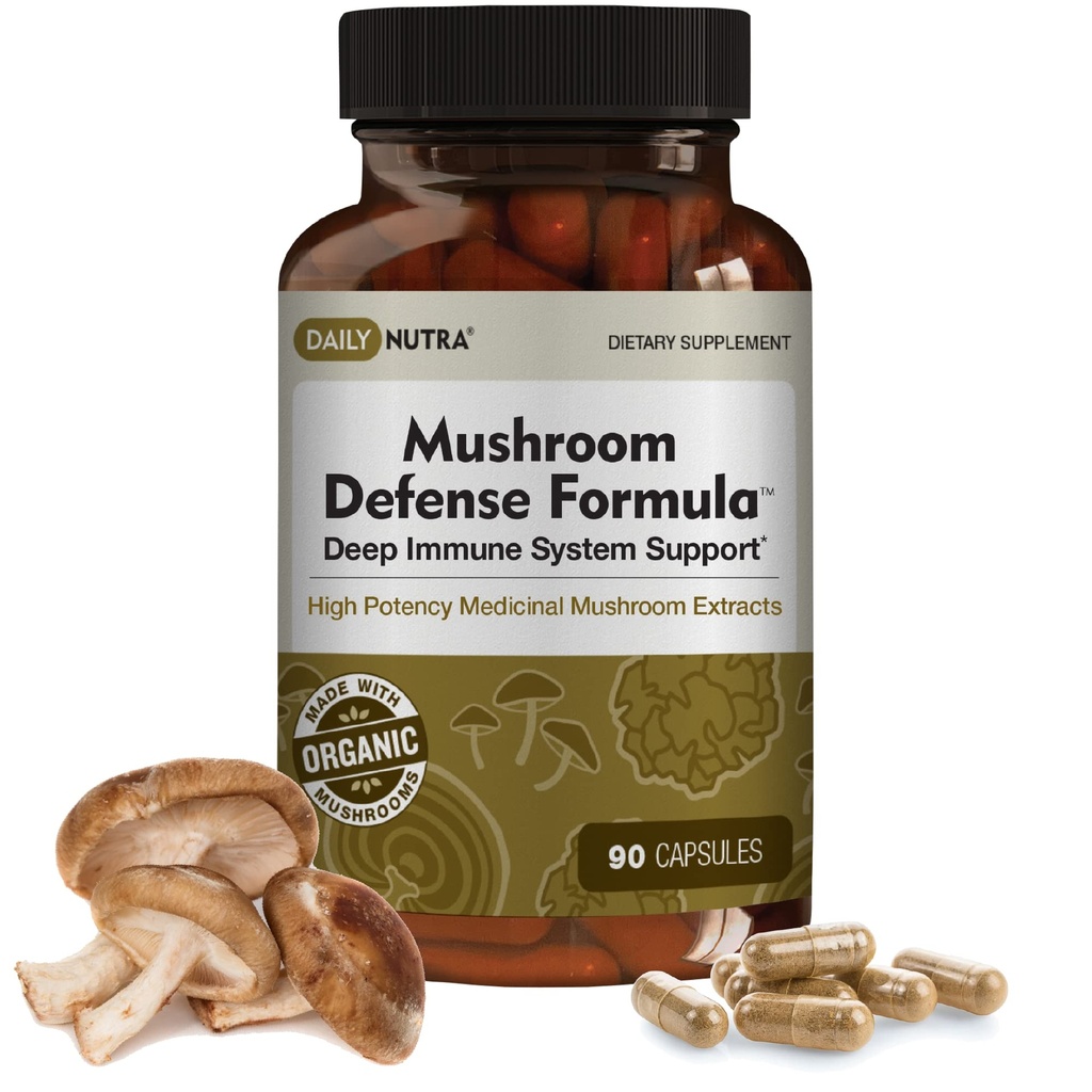 DailyNutra Mushroom Defense Formula - Συμπλήρωμα στήριξης του ανοσοποιητικού 
