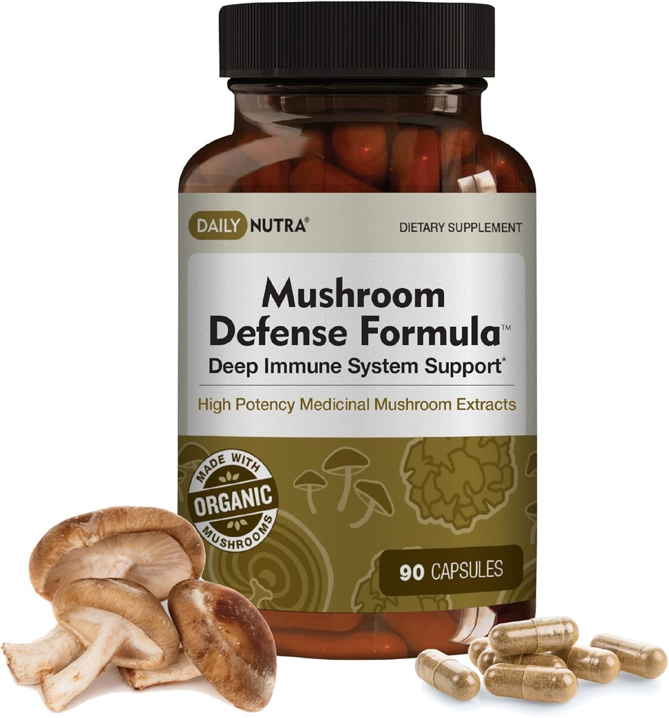 DailyNutra Mushroom Defense Formula - Συμπλήρωμα στήριξης του ανοσοποιητικού 
