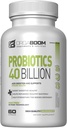 Probiotic 40 Billion CFU 4 Strains + Prebiotic - Υποστηρίζει Digestive Υγεία & Ανοσία - Βοηθά με δυσκοιλιότητα, Διάρροια, Bloating - Χωρίς γλουτένη, Μη ΓΤΟ - Κατασκευασμένο στις ΗΠΑ - 60 κάψουλες