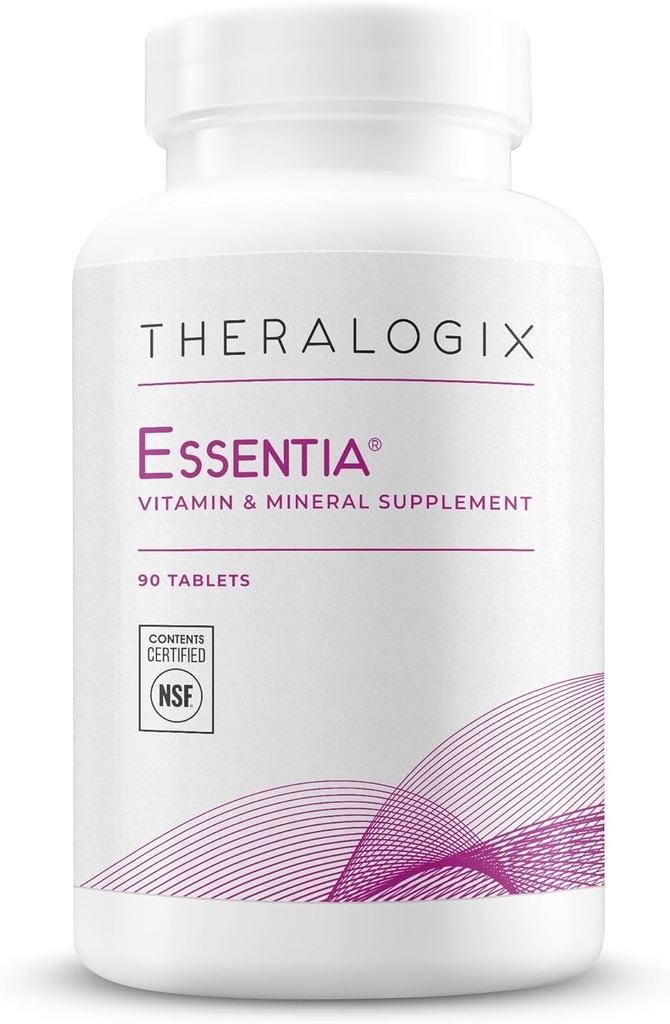 Theralogix Essentia Multivitamin for Women - 90-Day Supply - Women's Daily Multivitamin - Υποστηρίζει την Ανοσολογική Υγεία & την Υγεία των Οστών - Περιλαμβάνει Βιταμίνη C, Βιταμίνη D, Ψευδάργυρος & Περισσότερα - NSF Certified - 90 Tablets