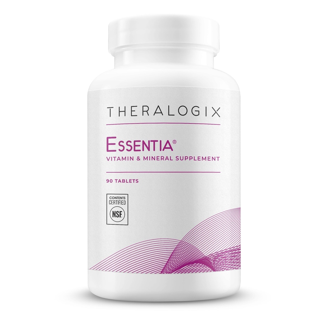 Theralogix Essentia Multivitamin for Women - 90-Day Supply - Women's Daily Multivitamin - Υποστηρίζει την Ανοσολογική Υγεία & την Υγεία των Οστών - Περιλαμβάνει Βιταμίνη C, Βιταμίνη D, Ψευδάργυρος & Περισσότερα - NSF Certified - 90 Tablets