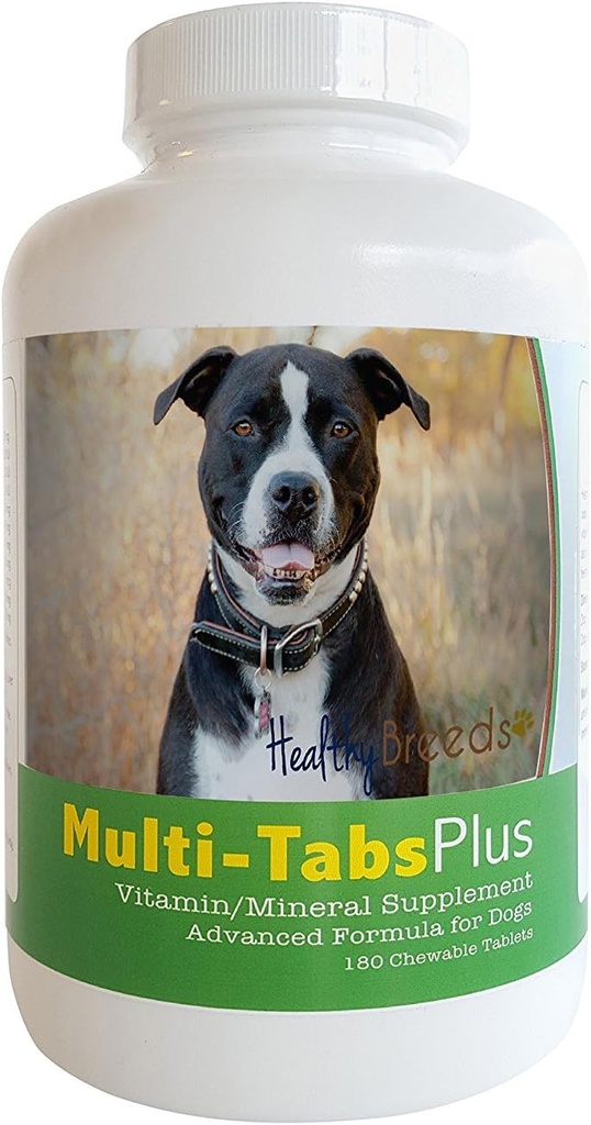 Υγιείς Φυλή Pit Bull Multi-Tabs Plus μασώμενα δισκία 180 κόμης