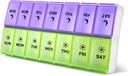 DANYING Large Pill Organizer 2 φορές την ημέρα, Weekly Pill Box 2 ανά ημέρα, AM υπόθεση χάπι, Pill Container 7 ημέρα, περίπτωση βιταμίνης δύο φορές την ημέρα