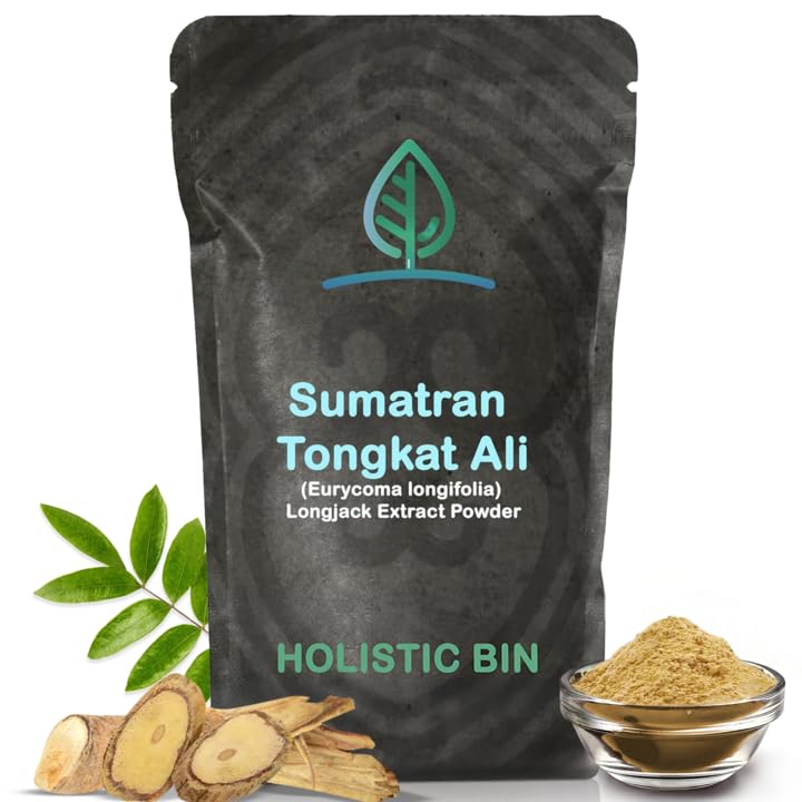 Holistic Bin Tongkat Ali Extract Powder – Premium Longjack Συγκομιδή από τα δάση Sumatran – Herbal – Χωρίς πληρωτικά ή συντηρητικά – 50 γραμμάρια