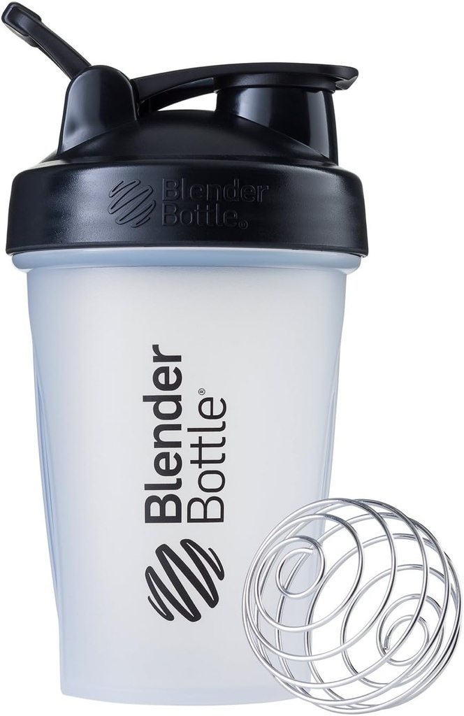 BlenderBottle Classic Shicker μπουκάλι Ιδανικό για τις ανακινήσεις πρωτεϊνών και προ προπόνηση, 20-Ounce, σαφές / μαύρο
