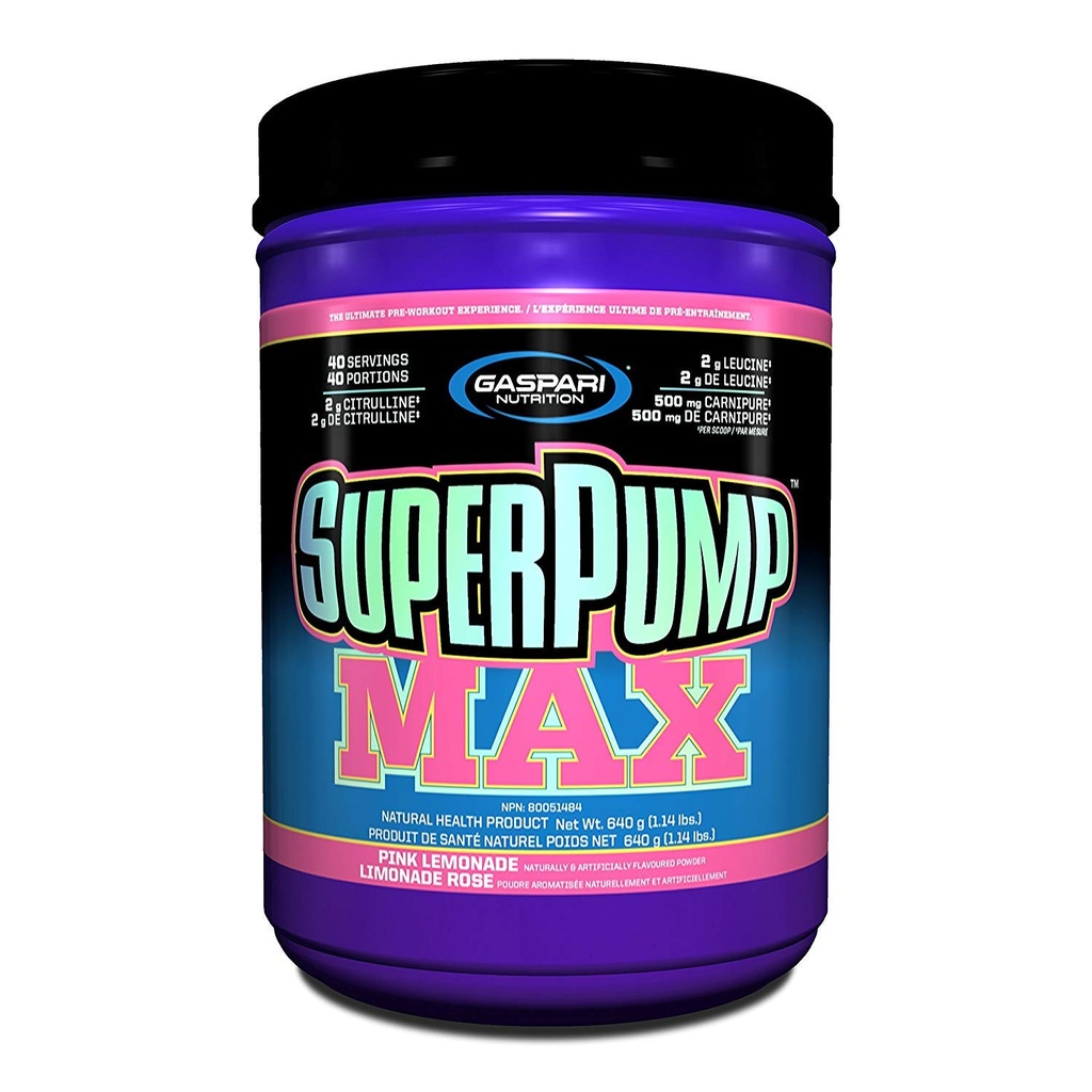 Διατροφή Gaspari Superpump Max, ροζ λεμονάδα, 1.41-Pounds