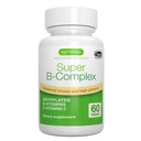 Igennus Super B-Complex μεθυλιωμένες βιταμίνες Β, All Day Nutrient Delivery, Clean Label, MTHFR συμπλήρωμα με μεθυλοφολικό & B12 μεθυλοκοβαλαμίνη, Vegan, Εργαστήριο Επαληθευμένο, 60 μικρά δισκία