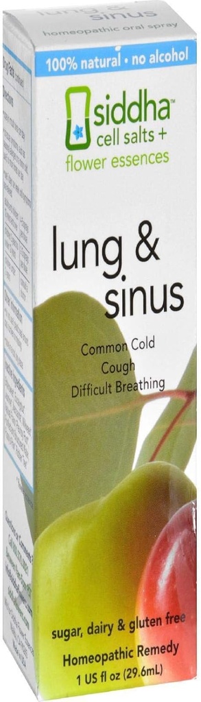 Siddha Remedies Lung & Sinus Spray for Sinus Relief, Congesion Relief, Cough Suppressant, Ψυχρή Ιατρική, Runny Nose 