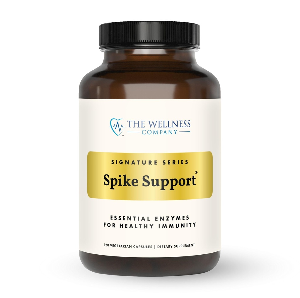 The Wellness Company Spike Support - Detox, Ανοσοποιητική Υγεία, Ροή αίματος, Αντι-Clotting - Nattokinase, Dandelion Root, & Black Sativa 
