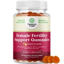 Γονιμότητα Gummies για τις γυναίκες που προσπαθούν να σχηματίσουν - Yummy Gummy συμπλήρωμα γονιμότητας για τις γυναίκες με Myo-Ινοσιτόλη Folic Acid & Vitex Chasteberry - Vegan Non-GMO & Gluten Free - Juicy Peach (30 Servings)