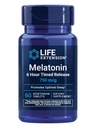 Επέκταση ζωής Melatonin 6 Hour Timed Release, 750 mcg, Extended-Release Formula for Gentle Sleep Support, Healthy circadian Rhythms, Cellular Defense, Gluten- Free, Μη ΓΤΟ, Χορτοφαγικά, 60 δισκία