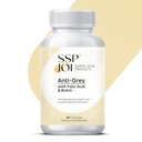 Συμπλήρωμα για την ανάπτυξη των μαλλιών 250 mg - Anti-Grey συμπλήρωμα για άνδρες και γυναίκες με φολικό οξύ, B-Vitamins & Biotin - Υποστηρίζει γκρίζα αλλαγή μαλλιών και προωθεί ισχυρή υγιή μαλλιά