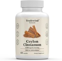 Ceylon Cinnamon 1200mg - Pure Ceylon Cinnamon - Vegan - Μη ΓΤΟ - Υποστήριξη Καρδιάς και Γνωστικής Υγείας - Πλούσια σε Αντιοξειδωτικά - 60 Καψάκια λαχανικών - Κατασκευασμένες στις ΗΠΑ