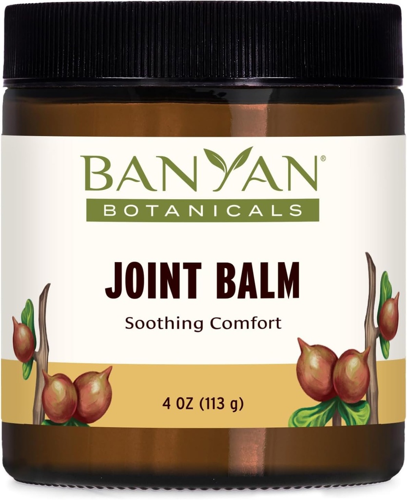 Banyan Botanicals Joint Balm – Organic Balm for Joints with Boswellia and Guggulu – for supporting Comfortable Joints and General Joint Health – 4 oz – Μη ΓΤΟ Προέρχεται Αειφόρα Χωρίς πετρέλαιο