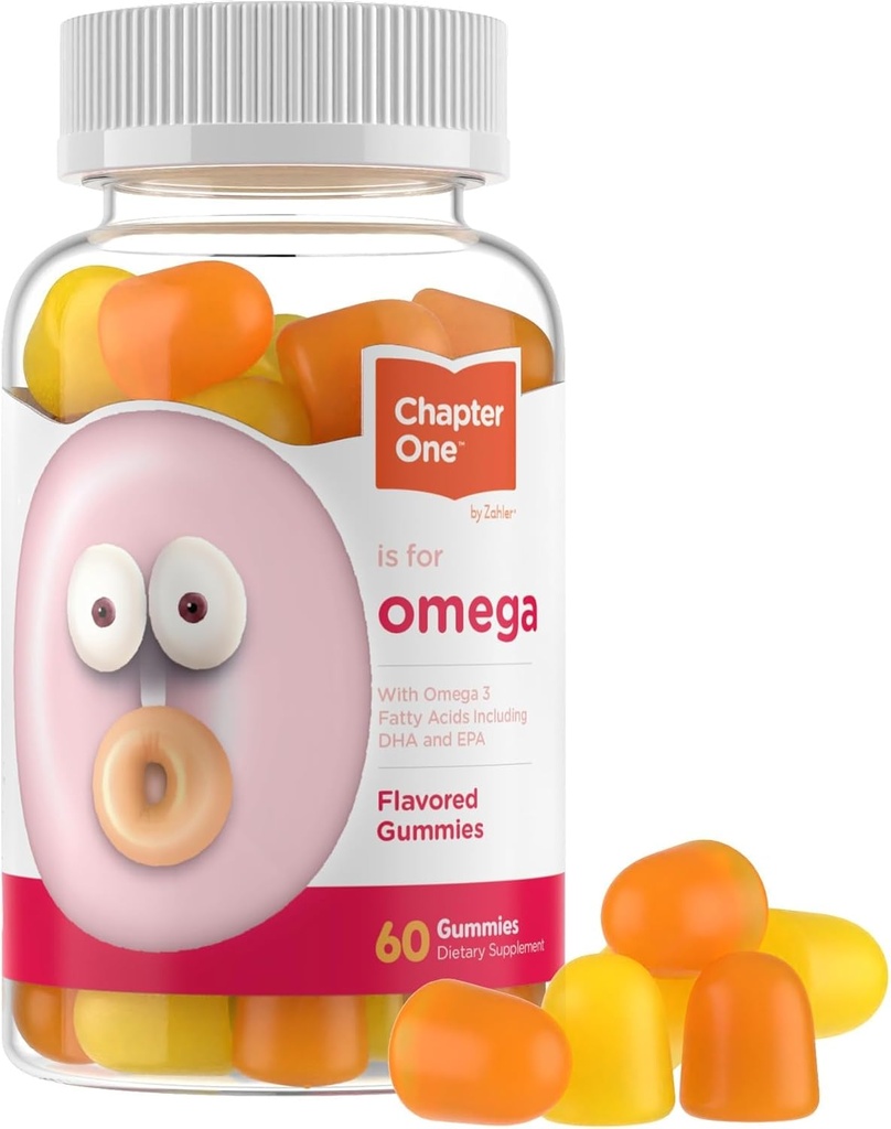 Zahler - Κεφάλαιο Ένα Ωμέγα 3 Gummies for Kids (60 Count) - Χωρίς ιχθυέλαιο, Kosher, με Ωμέγα 3-6-9, EPA & DHA