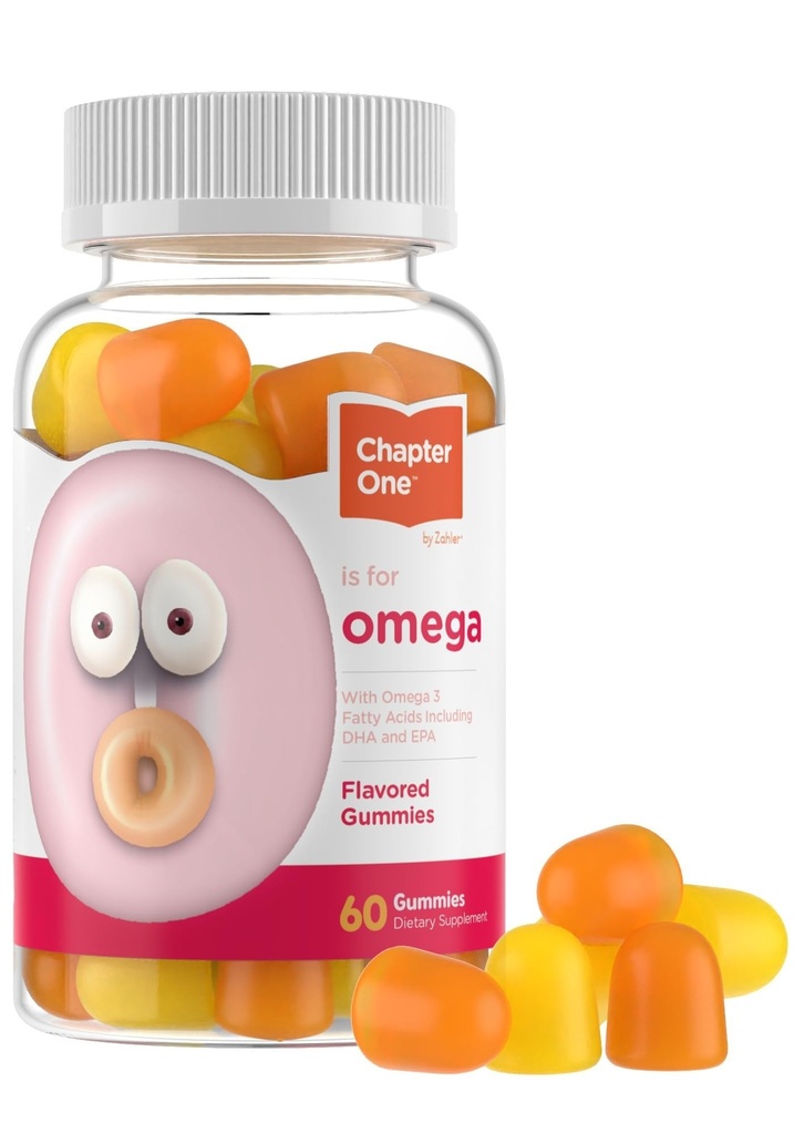 Zahler - Κεφάλαιο Ένα Ωμέγα 3 Gummies for Kids (60 Count) - Χωρίς ιχθυέλαιο, Kosher, με Ωμέγα 3-6-9, EPA & DHA