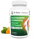 Berg Glucosamine Chondroitin MSM Turmeric & Boswellia - Σύνθετη συμπλήρωμα κοινής υποστήριξης με 1500 mg γλυκοσαμίνη Sulfate - Περιλαμβάνει 120 κάψουλες