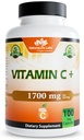 NaturaLife Labs Βιταμίνη C με βιταμίνη D3, Ψευδάργυρος, Elderberry & Ginger Root – 1.700 mg ανά Σερβίρισμα – 100 Κάψουλες, Vegan, μη ΓΤΟ, Χωρίς γλουτένη